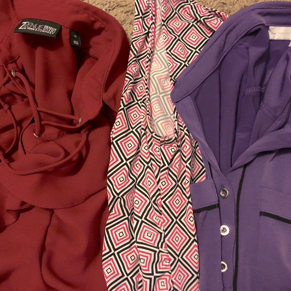 3 New York & Company Sleeveless Tops
